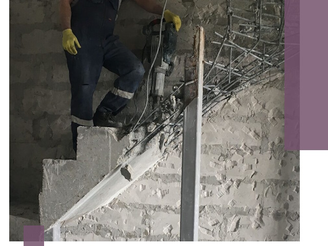 Демонтаж металлических и бетонных лестниц в Рассказове