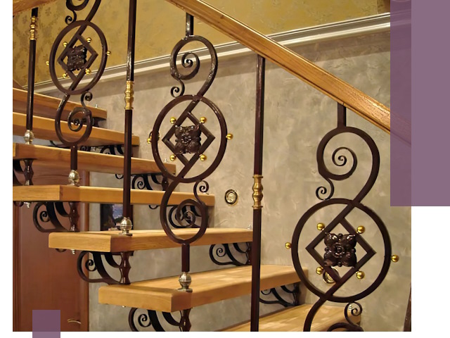 Изготовление кованых лестниц под ключ в Рассказове