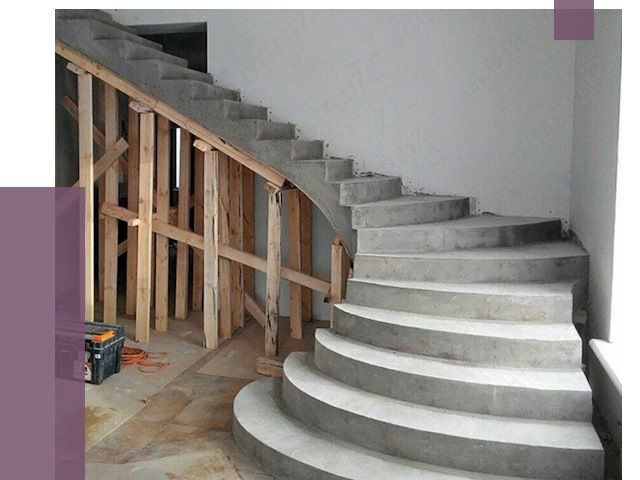 Изготовление бетонных лестниц под ключ в Рассказове от 19919 руб. | ПРОЛЁТ-Рсз