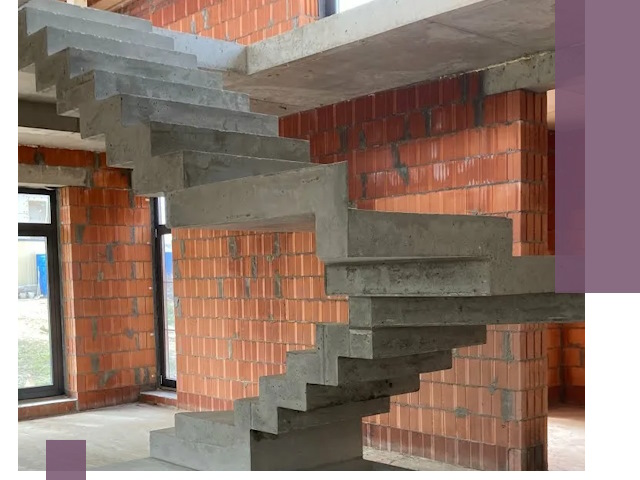 Изготовление бетонных лестниц под ключ в Рассказове