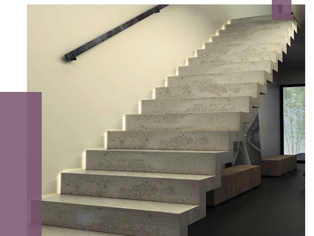 Облицовка бетонных лестниц в Рассказове от 4597 руб/м2