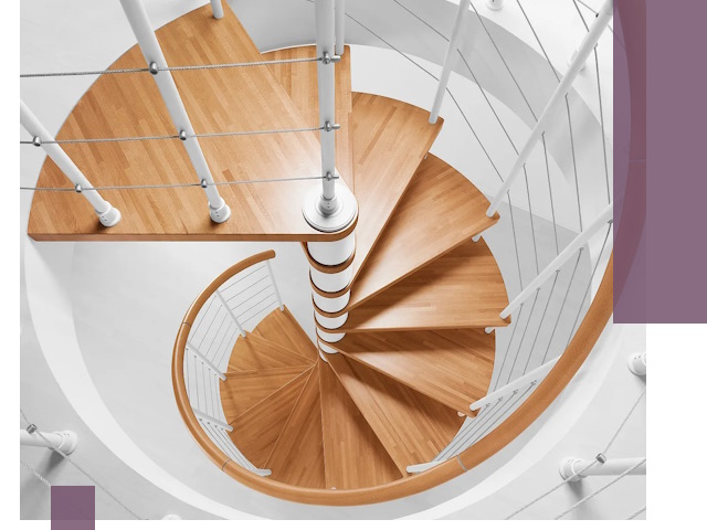 Изготовление винтовых лестниц под ключ в Рассказове