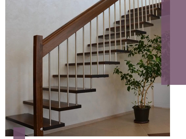 Лестницы на больцах под ключ в Рассказове – изготовление и монтаж