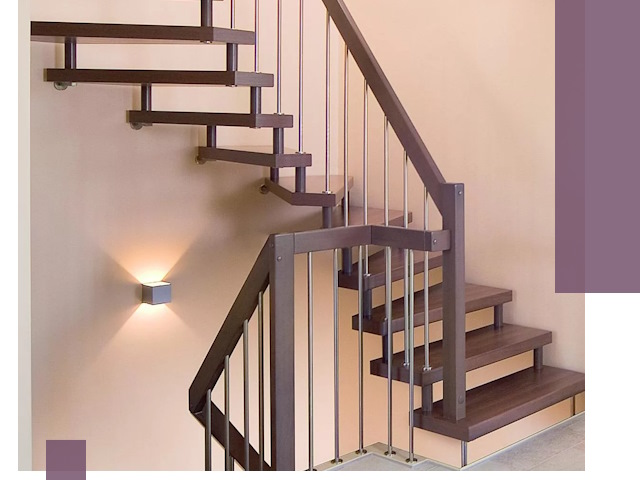 Изготовление лестниц на больцах в Рассказове под ключ