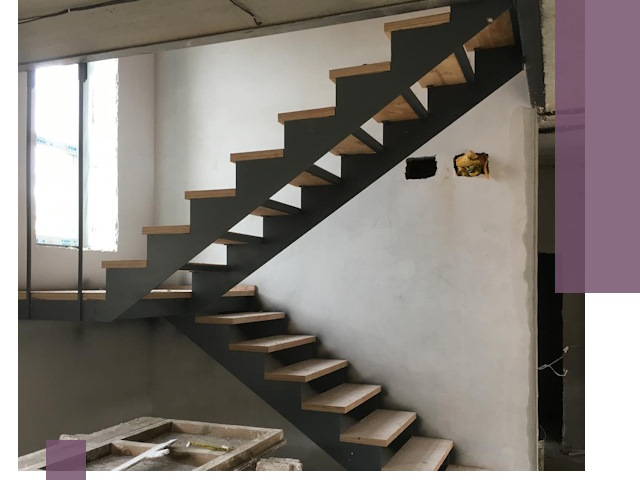 Изготовление лестниц на металлокаркасе в Рассказове от производителя