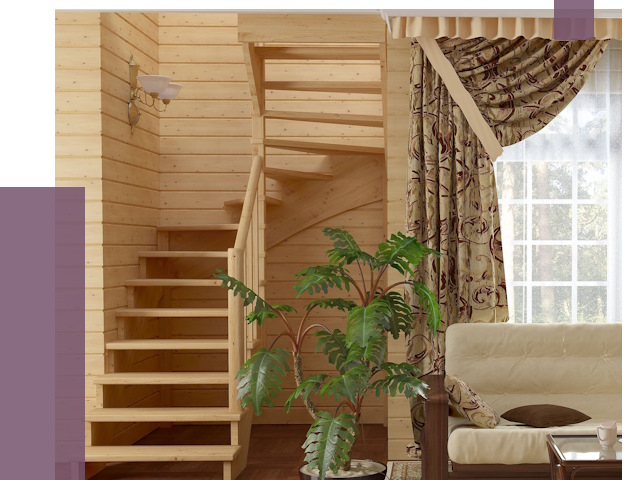 Лестницы для дачи в Рассказове от 75846 руб.  | ПРОЛЁТ-Рсз