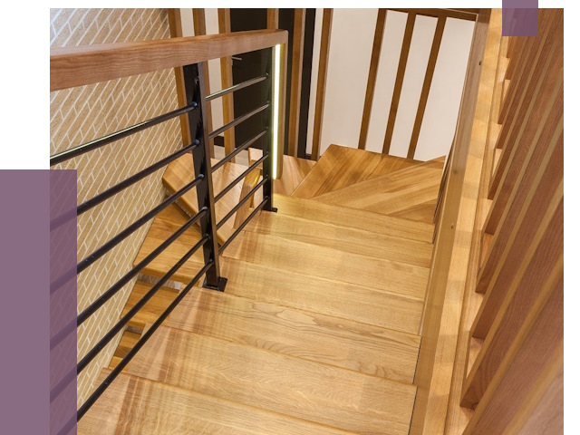 Лестницы из ясеня в Рассказове под ключ от 10011 руб. 