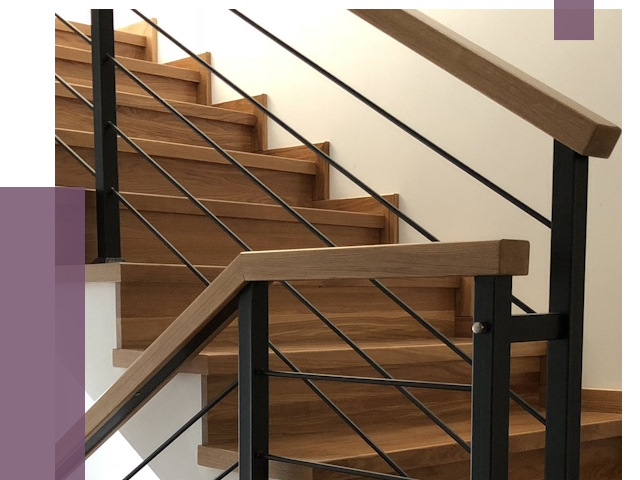 Обшивка металлической лестницы деревом в Рассказове от 4341 руб. 