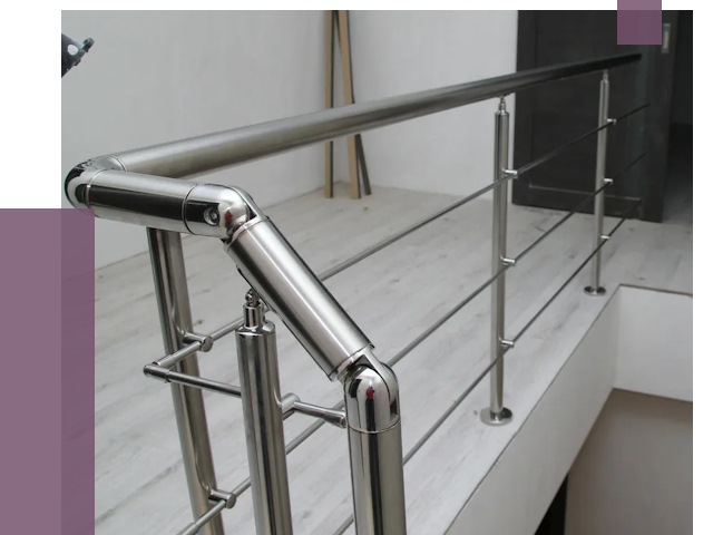 Перила из нержавеющей стали в Рассказове от 8989 руб. под ключ | ПРОЛЁТ-Рсз
