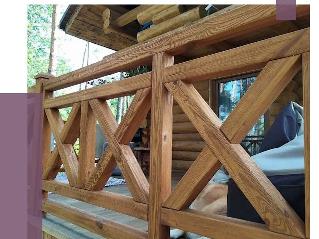 Деревянные перила под ключ в Рассказове от 7661 руб. 