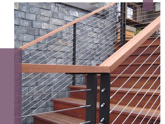 Тросовые перила под ключ в Рассказове от 7763 руб. 