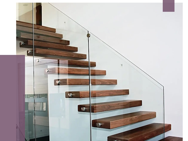 Стеклянные перила для лестницы в Рассказове от 14812 руб.