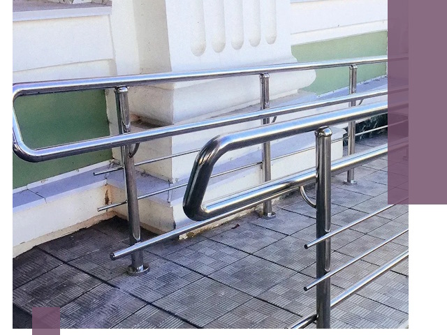 Ограждения пандусов из металла и нержавейки в Рассказове