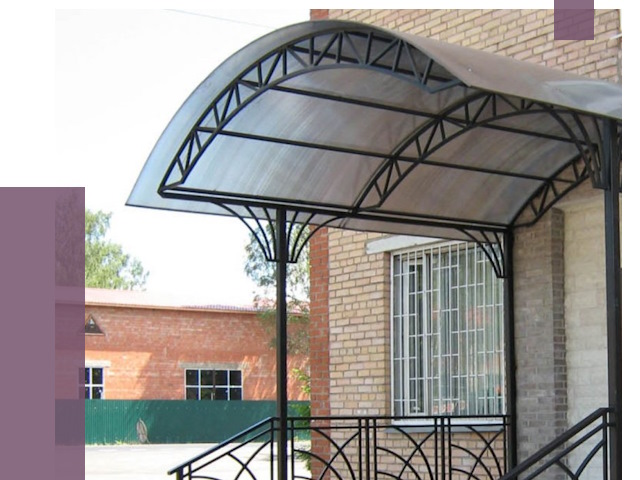 Металлические навесы и козырьки в Рассказове от 12769 руб.