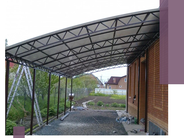 Профессиональный монтаж навесов под ключ в Рассказове