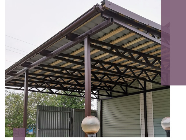 Навесы под ключ в Рассказове: изготовление, монтаж и гарантия