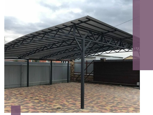 Недорогие навесы под ключ в Рассказове — изготовление и монтаж