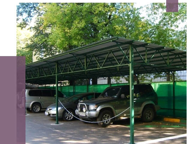 Навесы для парковки в Рассказове от 80188 руб. заказать | ПРОЛЁТ-Рсз