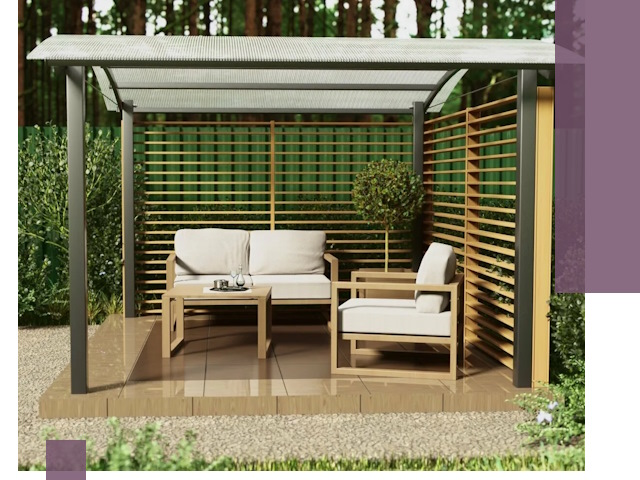 Навесы для дачи в Рассказове: изготовление, монтаж и демонтаж