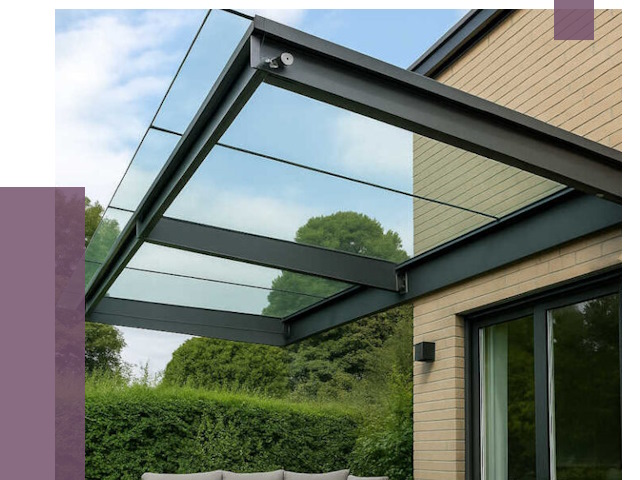 Стеклянные навесы и козырьки в Рассказове от 12258 руб.