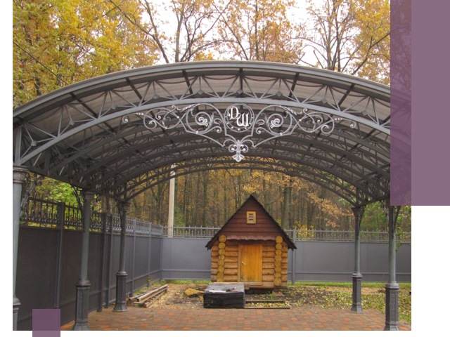 Кованые навесы премиум-класса под заказ в Рассказове