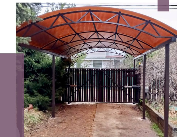 Арочные навесы в Рассказове от 12718 руб. — изготовление и монтаж | ПРОЛЁТ-Рсз