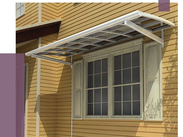 Козырьки над окнами в Рассказове от 7610 руб. — монтаж, покупки | ПРОЛЁТ-Рсз