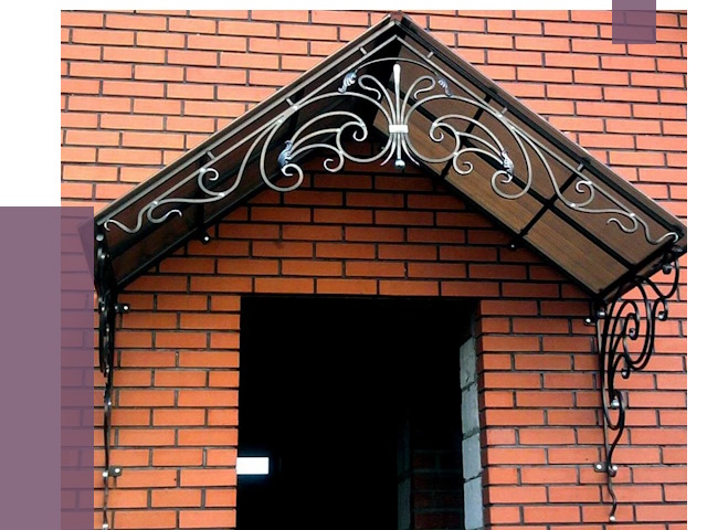 Металлические козырьки в Рассказове от 10675 руб. 