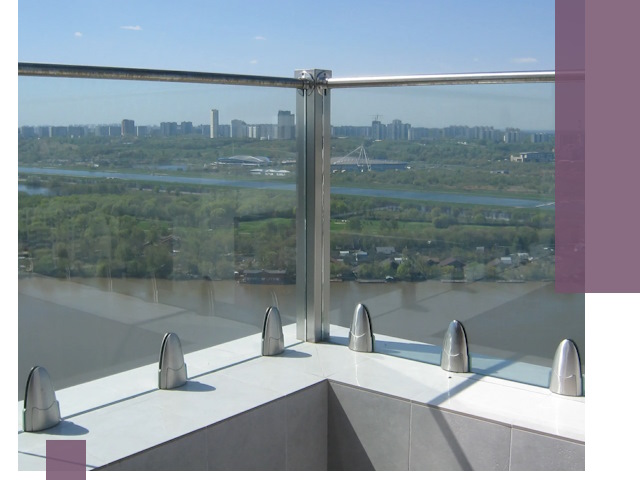 Стеклянные парапеты премиум класса в Рассказове для домов и бизнесов