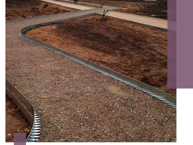 Металлические бордюры под ключ в Рассказове — изготовление и монтаж