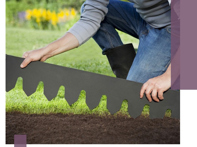 Металлические бордюры для газона в Рассказове — изготовление и монтаж