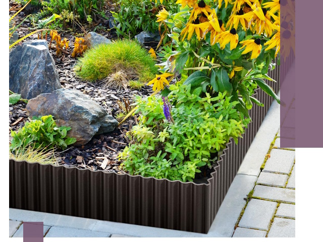 Металлические бордюры для клумб в Рассказове — производство и монтаж