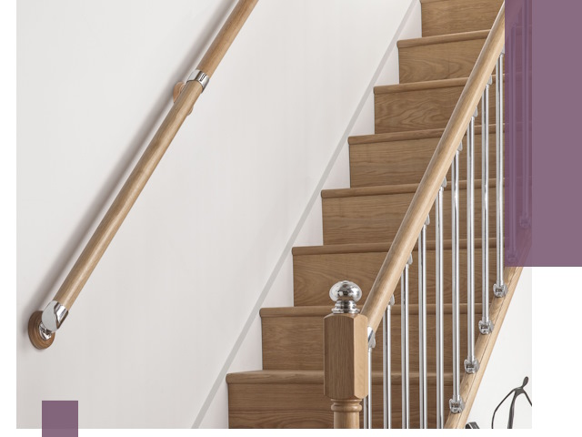 Пристенные поручни из стали и нержавейки под монтаж в Рассказове